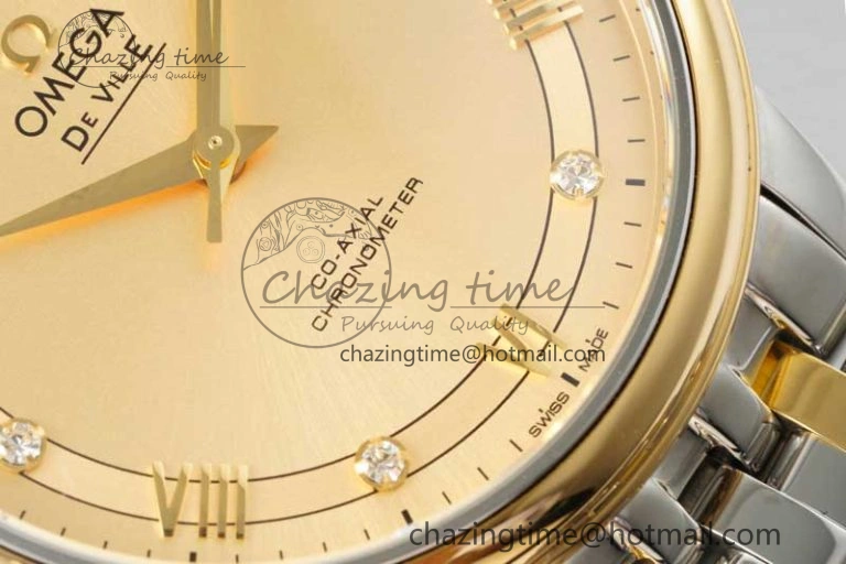 De Ville SS YG DIWF 1:1 Best Edition YG Dial on SS YG Bracelet MIYOTA Affordable 7853