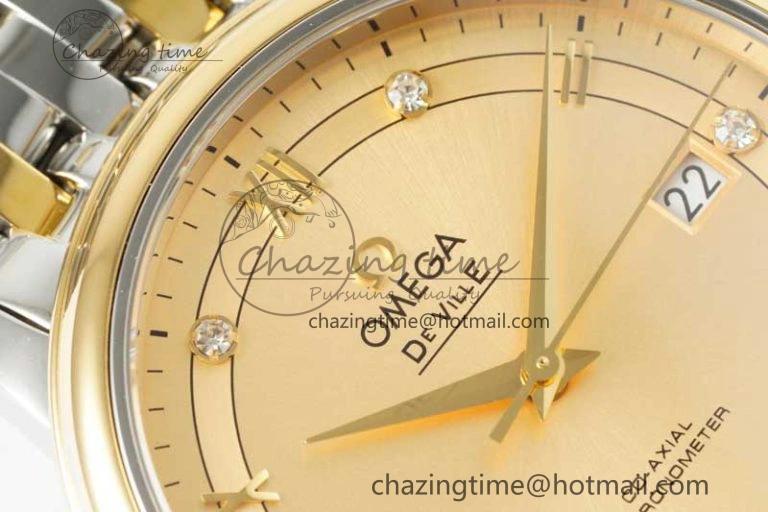 De Ville SS YG DIWF 1:1 Best Edition YG Dial on SS YG Bracelet MIYOTA Affordable 7853