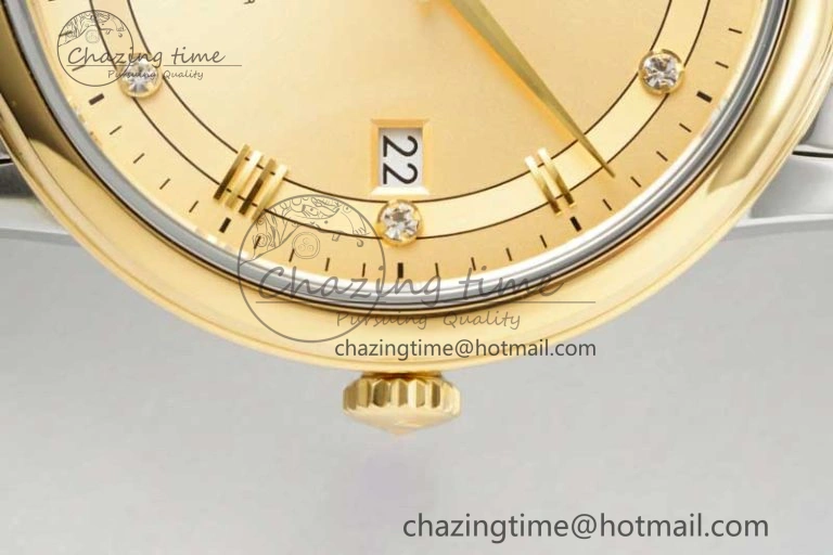 De Ville SS YG DIWF 1:1 Best Edition YG Dial on SS YG Bracelet MIYOTA Affordable 7853
