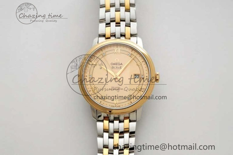 De Ville SS YG DIWF 1:1 Best Edition YG Dial on SS YG Bracelet MIYOTA Affordable 7853