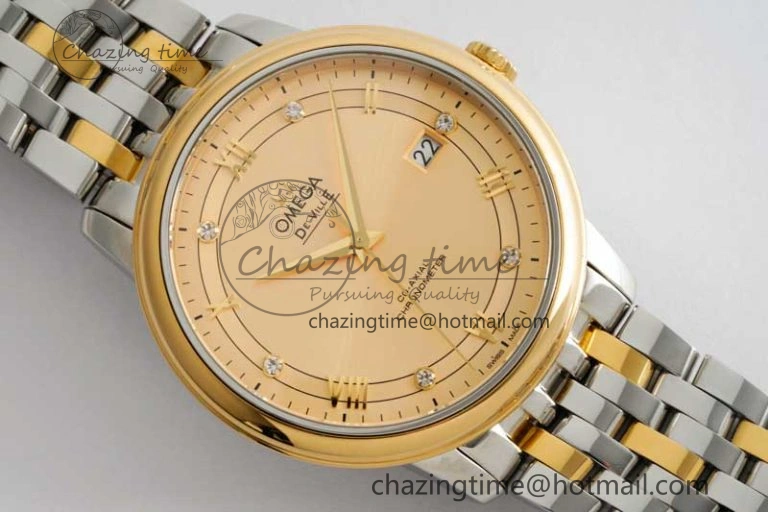 De Ville SS YG DIWF 1:1 Best Edition YG Dial on SS YG Bracelet MIYOTA Affordable 7853