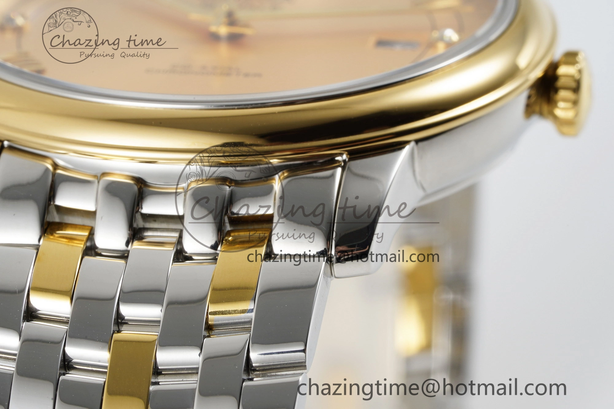 De Ville SS YG TWF 1:1 Best Edition YG Dial on SS YG Bracelet MIYOTA HighQuality 7839