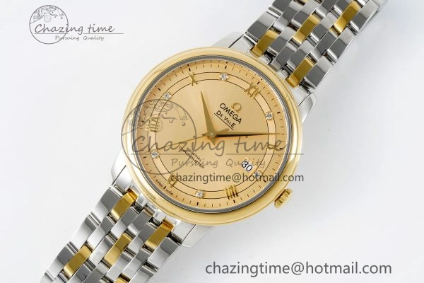 De Ville SS YG TWF 1:1 Best Edition YG Dial on SS YG Bracelet MIYOTA HighQuality 7839