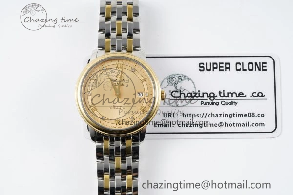 De Ville SS YG TWF 1:1 Best Edition YG Dial on SS YG Bracelet MIYOTA HighQuality 7839