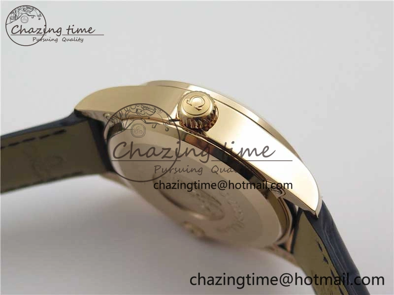 Packable De Ville Tourbillon RG MIF Best Edition Blue Dial on Blue Leather Strap 7876