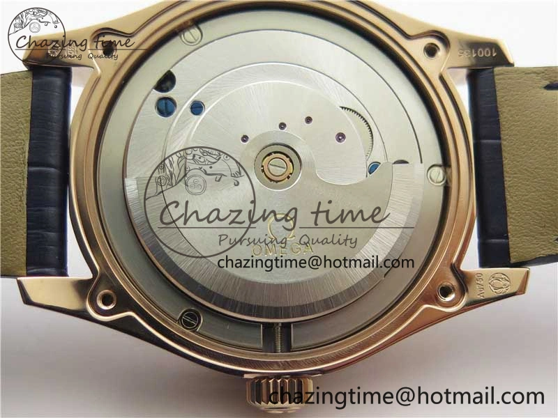 Packable De Ville Tourbillon RG MIF Best Edition Blue Dial on Blue Leather Strap 7876