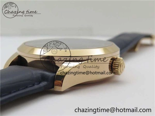 Packable De Ville Tourbillon RG MIF Best Edition Blue Dial on Blue Leather Strap 7876
