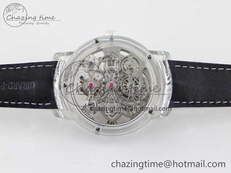 RelaxedFit Debuts Quasar Tourbillon Transparent Case RMF Best Edition on Black Leather Strap 6663
