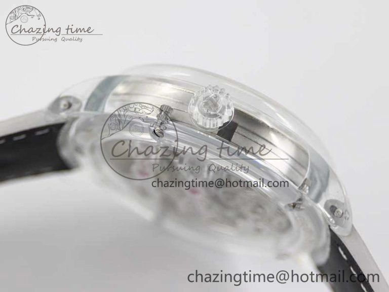 RelaxedFit Debuts Quasar Tourbillon Transparent Case RMF Best Edition on Black Leather Strap 6663