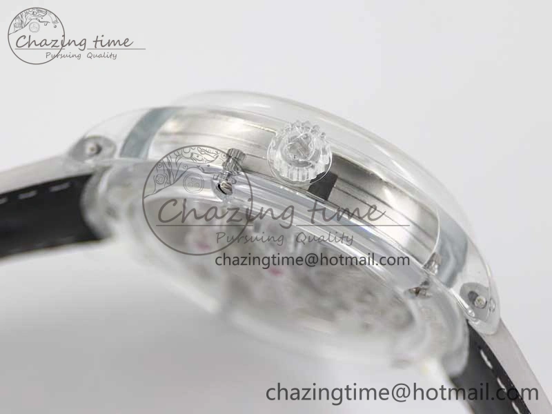 RelaxedFit Debuts Quasar Tourbillon Transparent Case RMF Best Edition on Black Leather Strap 6663