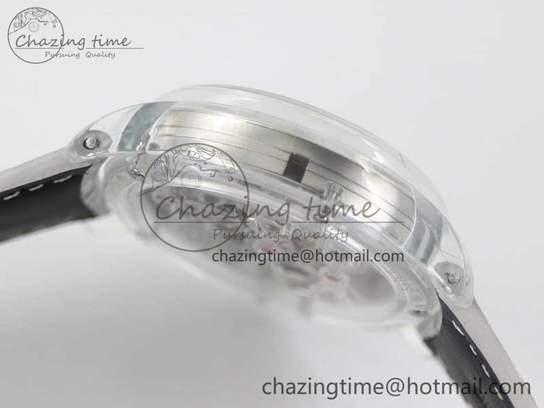 RelaxedFit Debuts Quasar Tourbillon Transparent Case RMF Best Edition on Black Leather Strap 6663
