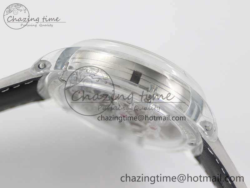 RelaxedFit Debuts Quasar Tourbillon Transparent Case RMF Best Edition on Black Leather Strap 6663
