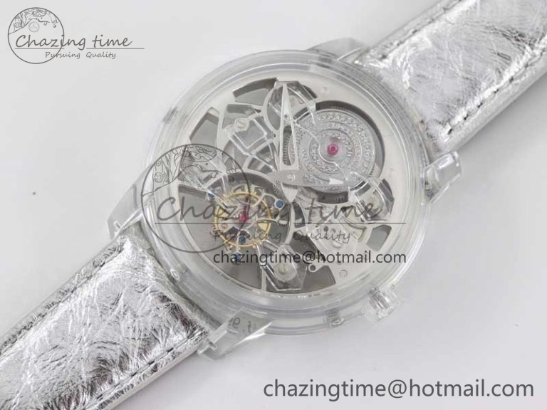 RelaxedFit Debuts Quasar Tourbillon Transparent Case RMF Best Edition on Black Leather Strap 6663