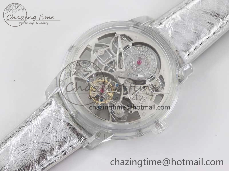 RelaxedFit Debuts Quasar Tourbillon Transparent Case RMF Best Edition on Black Leather Strap 6663