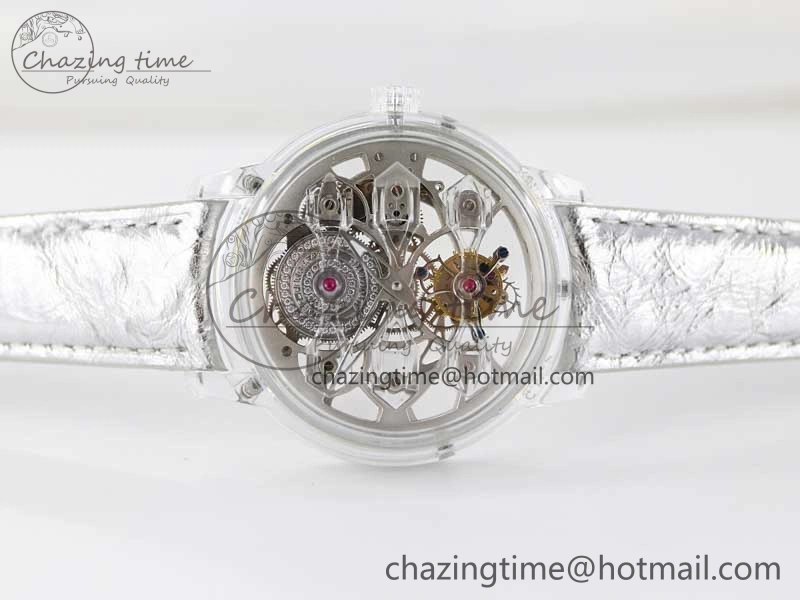 RelaxedFit Debuts Quasar Tourbillon Transparent Case RMF Best Edition on Black Leather Strap 6663