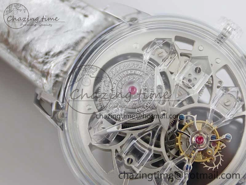 RelaxedFit Debuts Quasar Tourbillon Transparent Case RMF Best Edition on Black Leather Strap 6663