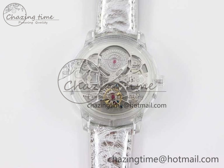 RelaxedFit Debuts Quasar Tourbillon Transparent Case RMF Best Edition on Black Leather Strap 6663