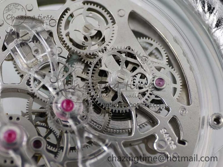 RelaxedFit Debuts Quasar Tourbillon Transparent Case RMF Best Edition on Black Leather Strap 6663