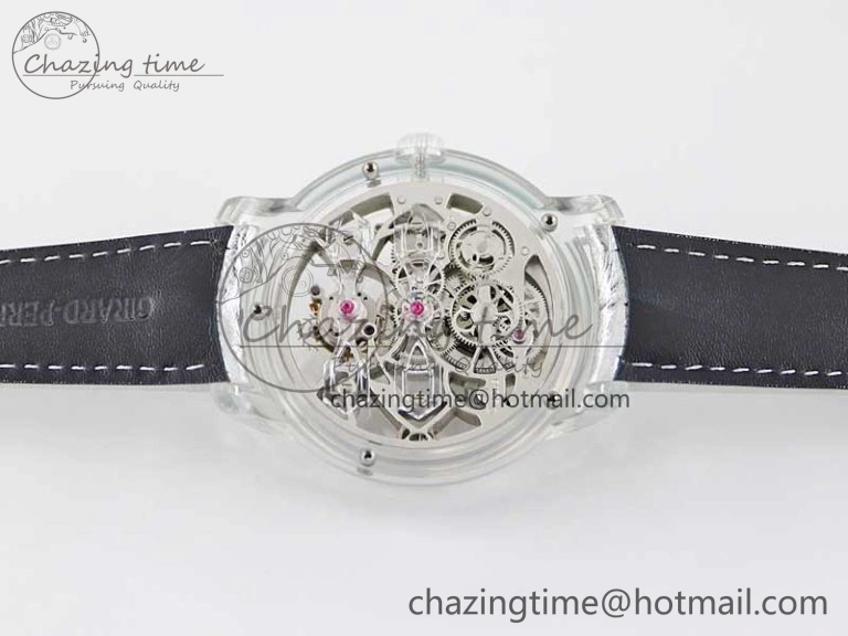 RelaxedFit Debuts Quasar Tourbillon Transparent Case RMF Best Edition on Black Leather Strap 6663