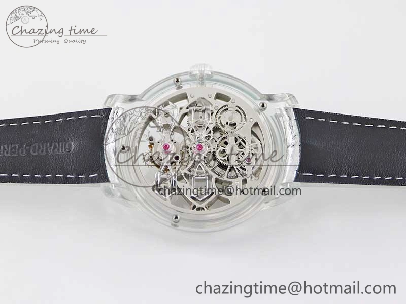 RelaxedFit Debuts Quasar Tourbillon Transparent Case RMF Best Edition on Black Leather Strap 6663