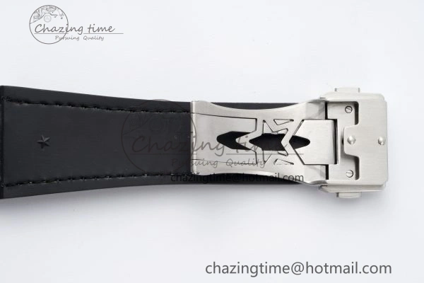 WellDesigned Defy  LF 1:1 Best Edition Skeleton Black Dial RG Bezel on Brown Gummy Strap A 10018