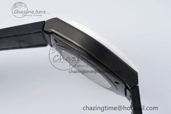 Bold Defy  LF 1:1 Best Edition Skeleton Black Dial White Bezel on White Gummy Strap A 10022