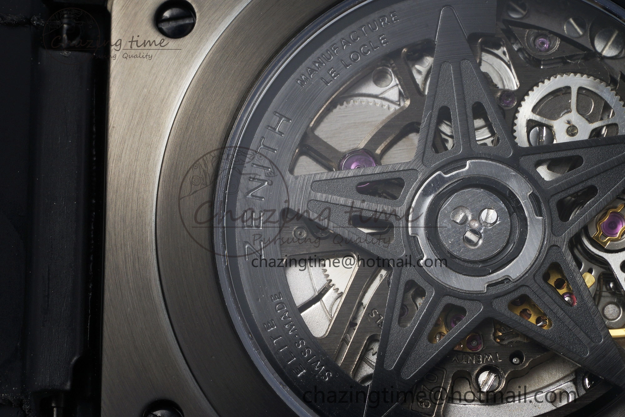 Bold Defy  LF 1:1 Best Edition Skeleton Black Dial White Bezel on White Gummy Strap A 10022
