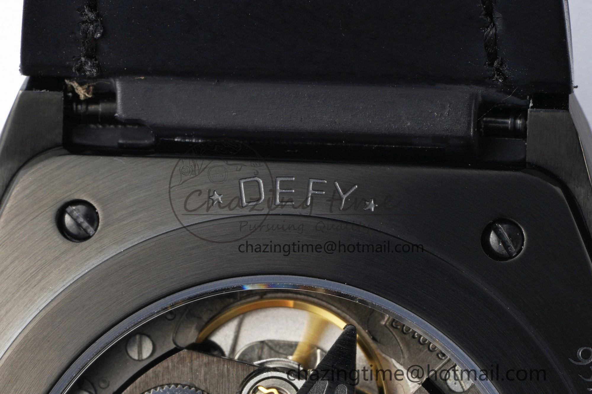 Bold Defy  LF 1:1 Best Edition Skeleton Black Dial White Bezel on White Gummy Strap A 10022