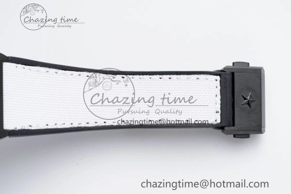 Bold Defy  LF 1:1 Best Edition Skeleton Black Dial White Bezel on White Gummy Strap A 10022