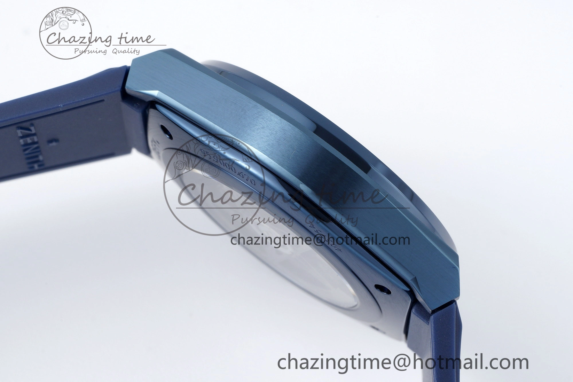 WellDesigned Defy  LF 1:1 Best Edition Skeleton Blue Dial Blue Bezel on Blue Rubber Strap A 10015