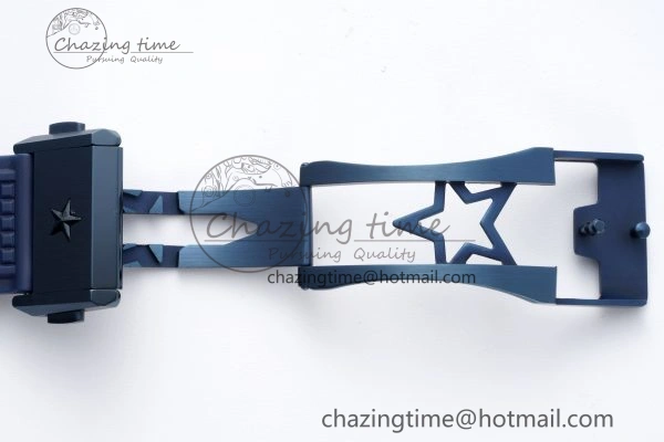 WellDesigned Defy  LF 1:1 Best Edition Skeleton Blue Dial Blue Bezel on Blue Rubber Strap A 10015
