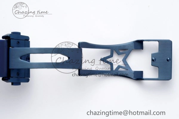 WellDesigned Defy  LF 1:1 Best Edition Skeleton Blue Dial Blue Bezel on Blue Rubber Strap A 10015