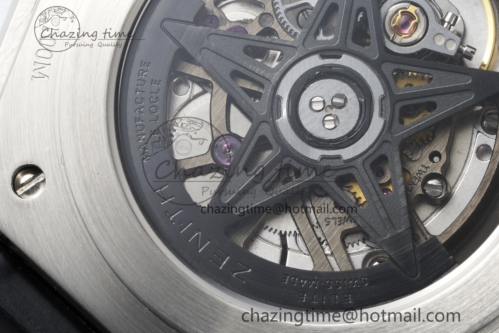 Sophisticated Defy  LF 1:1 Best Edition Skeleton Blue Dial on Black Rubber Strap A 10017