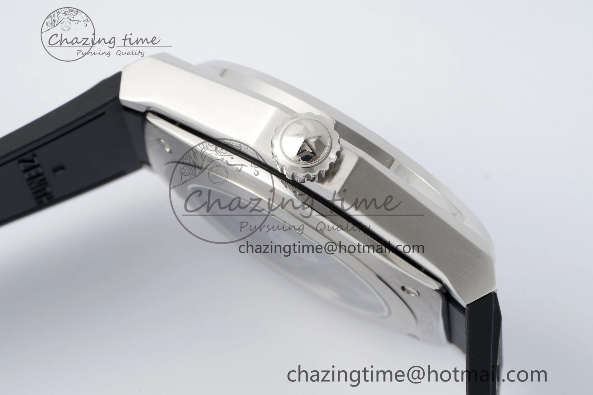 Sophisticated Defy  LF 1:1 Best Edition Skeleton Blue Dial on Black Rubber Strap A 10017