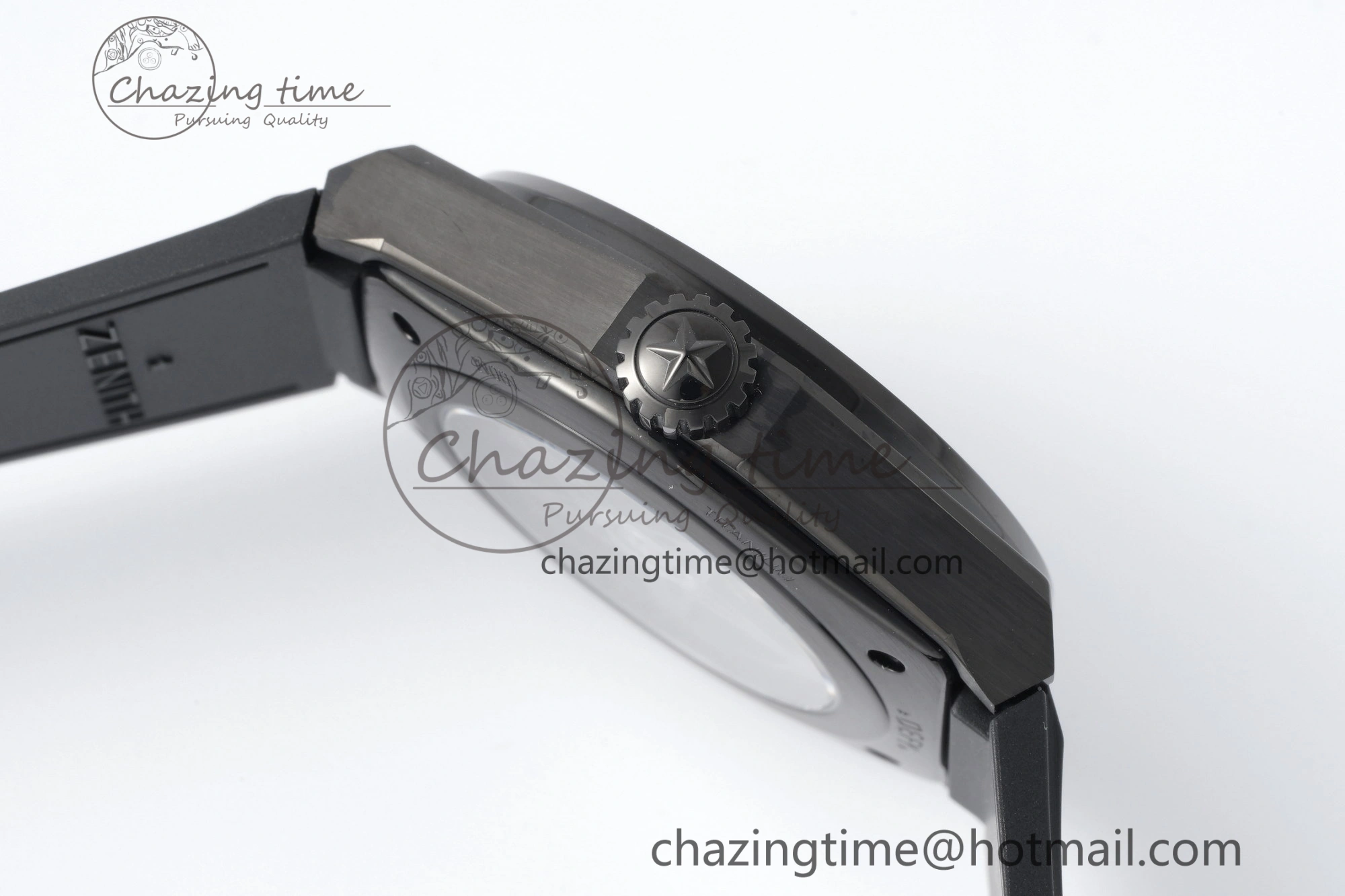 FreshLook Defy  LF 1:1 Best Edition Skeleton Gray Dial Black Bezel on Black Rubber Strap A 10023