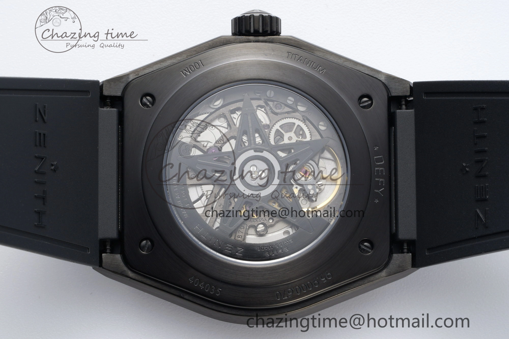 FreshLook Defy  LF 1:1 Best Edition Skeleton Gray Dial Black Bezel on Black Rubber Strap A 10023