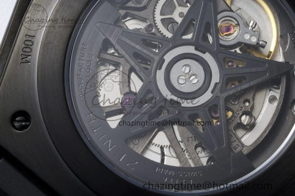 FreshLook Defy  LF 1:1 Best Edition Skeleton Gray Dial Black Bezel on Black Rubber Strap A 10023