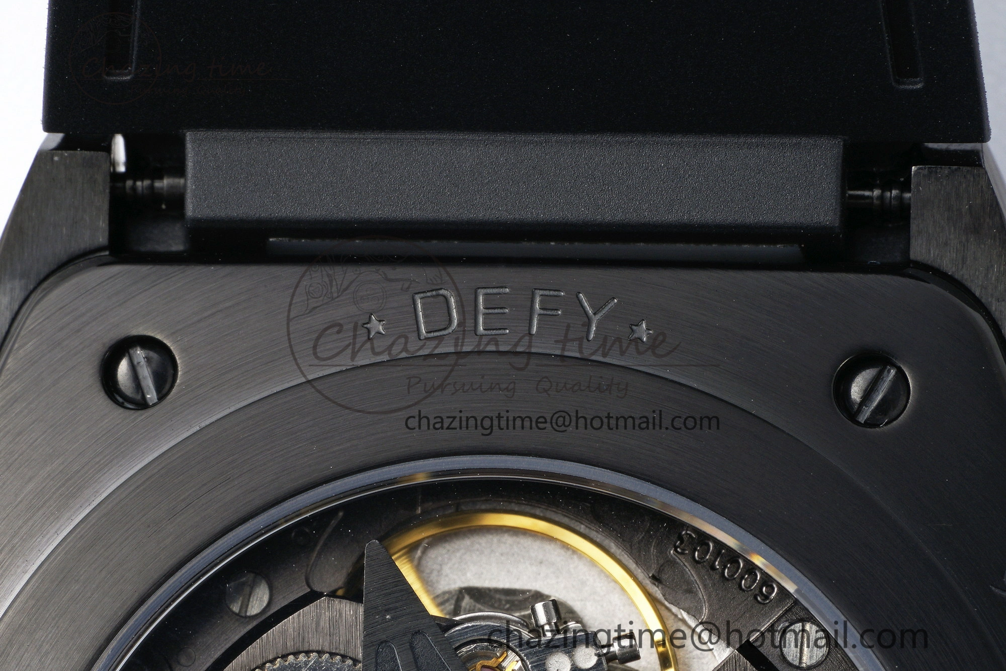 FreshLook Defy  LF 1:1 Best Edition Skeleton Gray Dial Black Bezel on Black Rubber Strap A 10023
