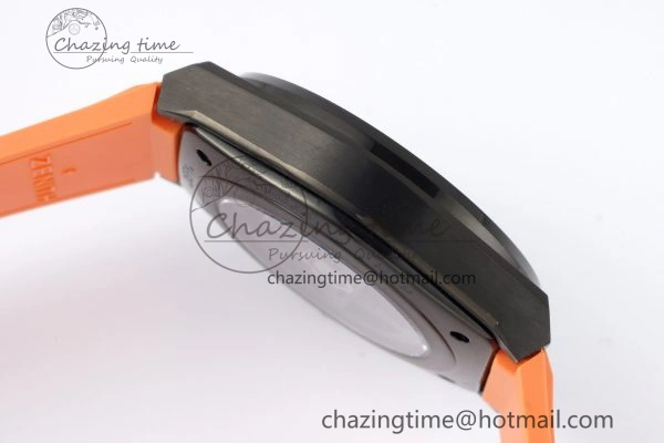 WrinkleFree Defy  LF 1:1 Best Edition Skeleton Orange Dial Black Bezel on Orange Rubber Strap A 10019