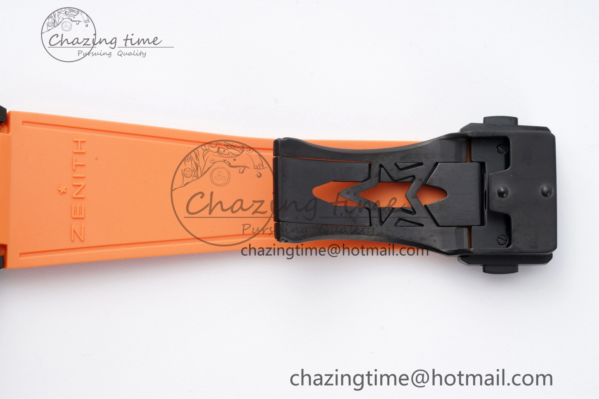 WrinkleFree Defy  LF 1:1 Best Edition Skeleton Orange Dial Black Bezel on Orange Rubber Strap A 10019