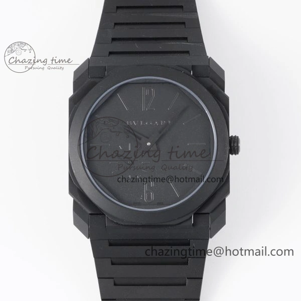 Lightweight Diagono Magnesium PVD GF 1:1 Blue Textured Dial On Black Rubber Strap MIYOTA 5837