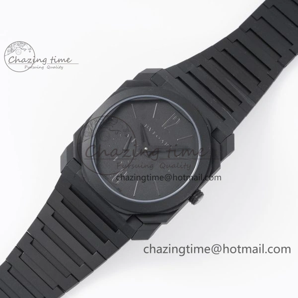Lightweight Diagono Magnesium PVD GF 1:1 Blue Textured Dial On Black Rubber Strap MIYOTA 5837