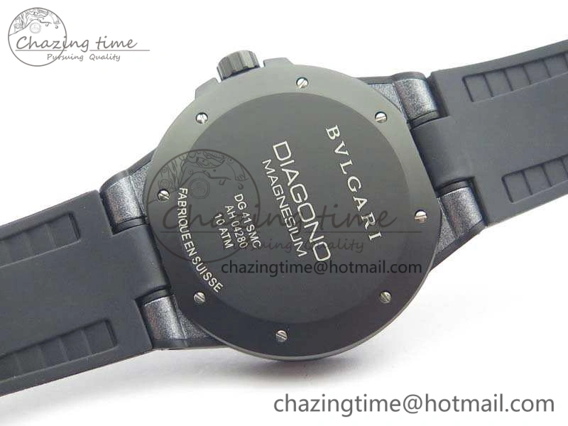Diagono Magnesium PVD GF 1:1 Gray Textured Dial On Black Rubber Strap MIYOTA 9015 V Resilient 5829