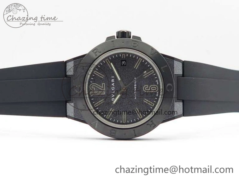 Diagono Magnesium PVD GF 1:1 Gray Textured Dial On Black Rubber Strap MIYOTA 9015 V Resilient 5829