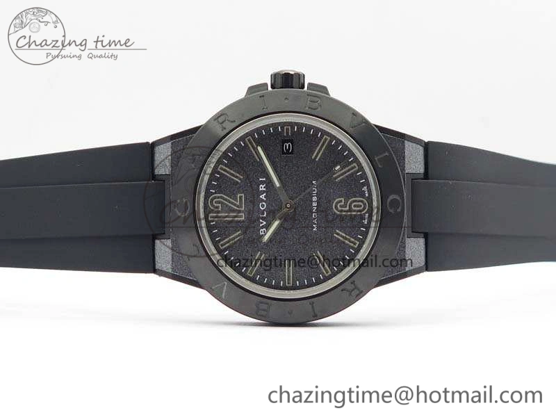 Diagono Magnesium PVD GF 1:1 Gray Textured Dial On Black Rubber Strap MIYOTA 9015 V Resilient 5829