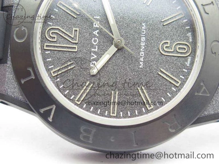 Diagono Magnesium PVD GF 1:1 Gray Textured Dial On Black Rubber Strap MIYOTA 9015 V Resilient 5829