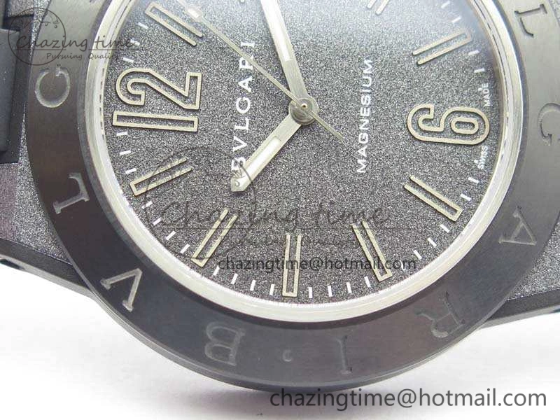 Diagono Magnesium PVD GF 1:1 Gray Textured Dial On Black Rubber Strap MIYOTA 9015 V Resilient 5829
