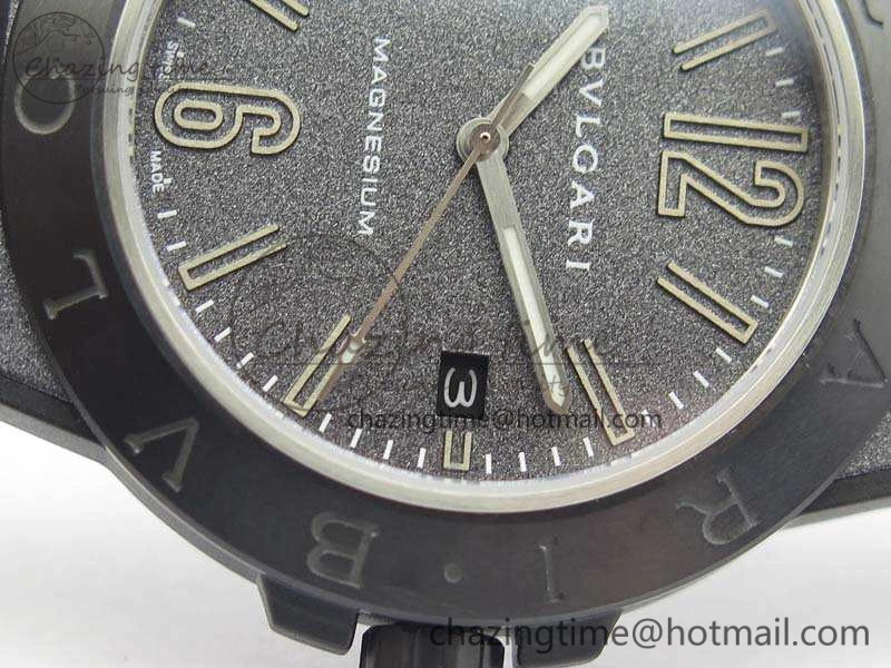 Diagono Magnesium PVD GF 1:1 Gray Textured Dial On Black Rubber Strap MIYOTA 9015 V Resilient 5829