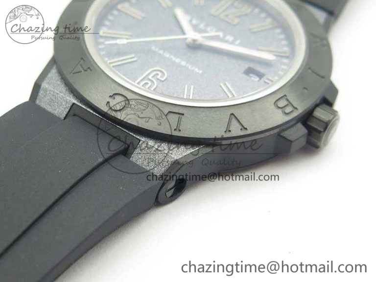 Diagono Magnesium PVD GF 1:1 Gray Textured Dial On Black Rubber Strap MIYOTA 9015 V Resilient 5829