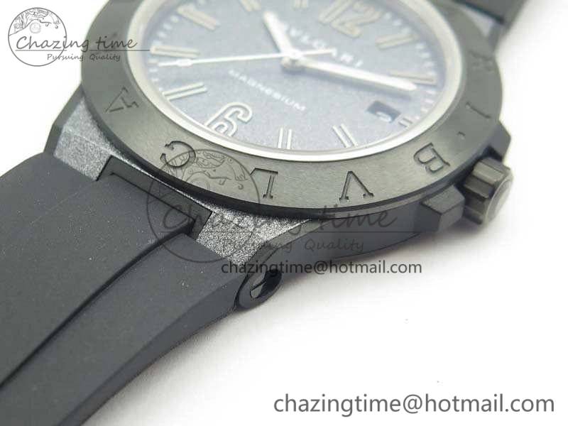 Diagono Magnesium PVD GF 1:1 Gray Textured Dial On Black Rubber Strap MIYOTA 9015 V Resilient 5829